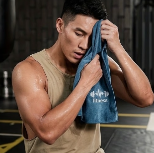 APEXPULZE Ultra-Dry Performance Gym Towel (Embroidered)